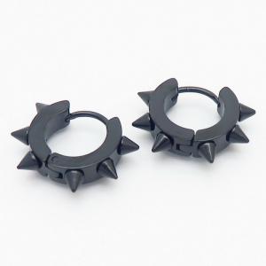 Stainless Steel Black-plating Earring - KE108952-TLS