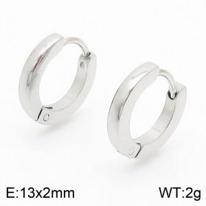Women Casual Stainless Steel Semi-Circle Earrings - KE109708-KFC