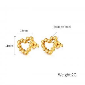 Light Luxury Premium Earrings Gold Love Titanium Steel Earrings - KE111043-WGTY