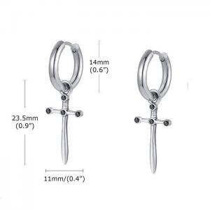 Stainless Steel Earring - KE112119-WGSF