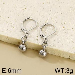 Stainless steel bead earrings - KE112441-Z