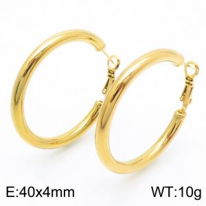 SS Gold-Plating Earring - KE112967-TLS