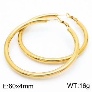 SS Gold-Plating Earring - KE112969-TLS