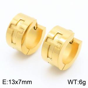 SS Gold-Plating Earring - KE112986-XY