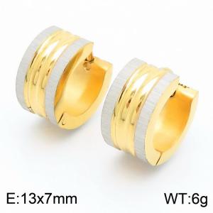 SS Gold-Plating Earring - KE112998-XY