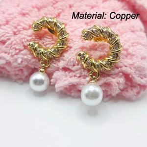 Copper Earring - KE113252-TJG
