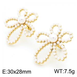 SS Gold-Plating Earring - KE113294-HM