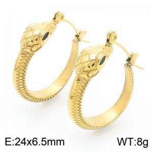 SS Gold-Plating Earring - KE113296-HM