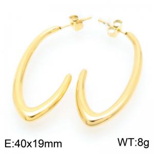 Stainless steel gold earrings - KE113399-KFC