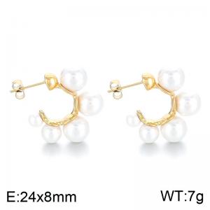 SS Gold-Plating Earring - KE113627-HM