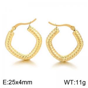 SS Gold-Plating Earring - KE113648-MI