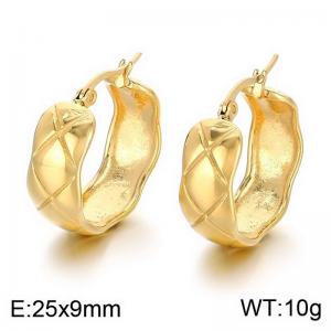 SS Gold-Plating Earring - KE113650-MI