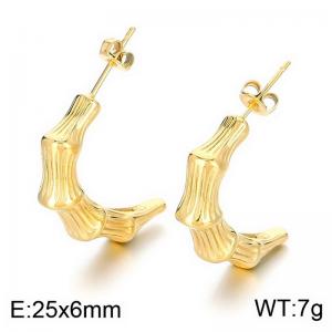 SS Gold-Plating Earring - KE113651-MI