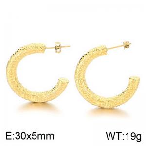 SS Gold-Plating Earring - KE113652-MI