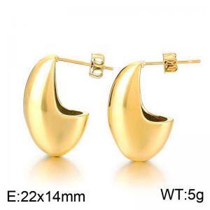 SS Gold-Plating Earring - KE113653-MI