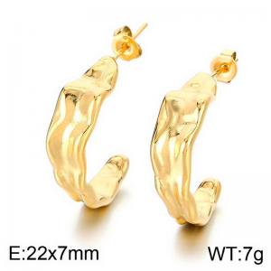 SS Gold-Plating Earring - KE113654-MI