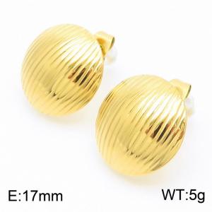 SS Gold-Plating Earring - KE113734-KFC