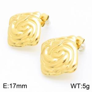 SS Gold-Plating Earring - KE113736-KFC