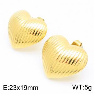 SS Gold-Plating Earring - KE113744-KFC