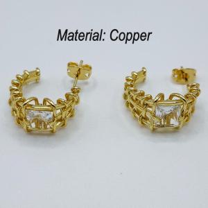 Copper Earring - KE113777-TJG