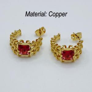 Copper Earring - KE113778-TJG