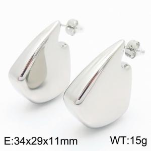 Women Stainless Steel Minimalist Earrings - KE114120-KFC