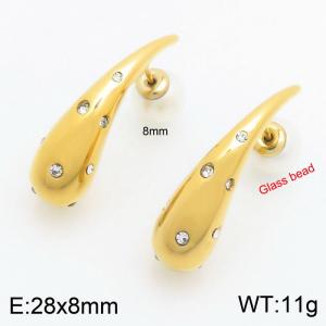 SS Gold-Plating Earring - KE114144-Z