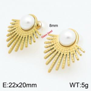 SS Gold-Plating Earring - KE115224-Z