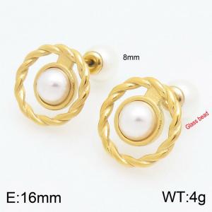 SS Gold-Plating Earring - KE115327-Z