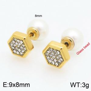 SS Gold-Plating Earring - KE115568-Z