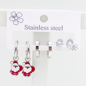 Stainless Steel Stone&Crystal Earring - KE116772-JC