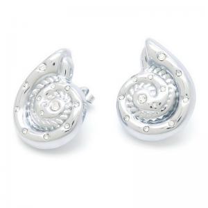 Stainless Steel Stone&Crystal Earring - KE117284-SP