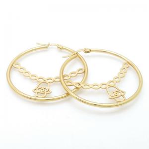 SS Gold-Plating Earring - KE117887-HF