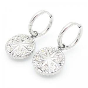 Stainless Steel Stone&Crystal Earring - KE118575-QY