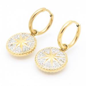 Stainless Steel Stone&Crystal Earring - KE118576-QY