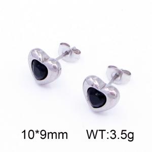 Stainless Steel Stone&Crystal Earring - KE118613-HR