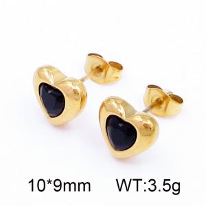 Stainless Steel Stone&Crystal Earring - KE118614-HR
