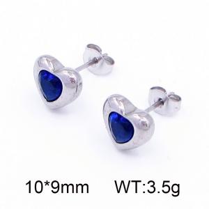 Stainless Steel Stone&Crystal Earring - KE118615-HR