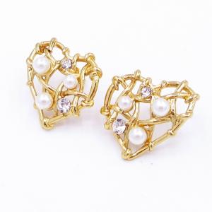 SS Gold-Plating Earring - KE118717-SP