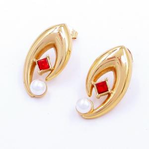 SS Gold-Plating Earring - KE118721-SP