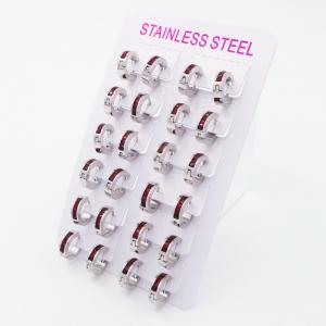 Stainless Steel Stone&Crystal Earring - KE119596-XY
