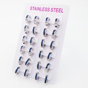 Stainless Steel Stone&Crystal Earring - KE119598-XY