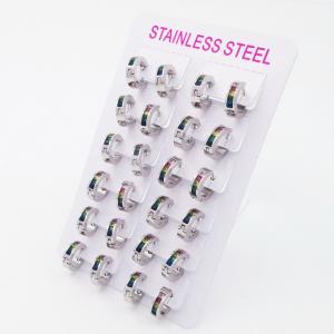 Stainless Steel Stone&Crystal Earring - KE119600-XY
