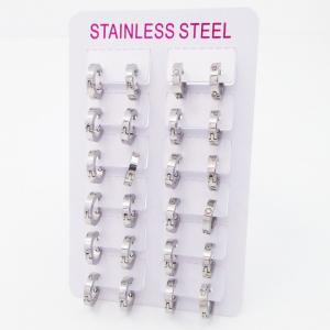 Stainless Steel Stone&Crystal Earring - KE119614-XY