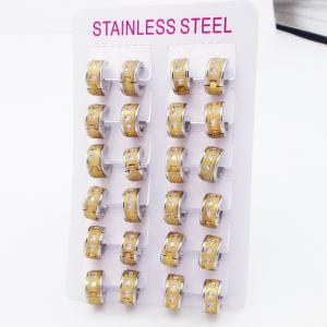 Stainless Steel Stone&Crystal Earring - KE119624-XY