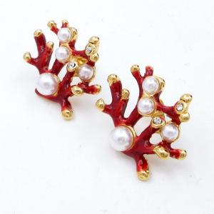 SS Gold-Plating Earring - KE119629-SP