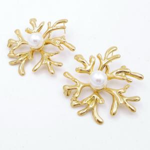 SS Gold-Plating Earring - KE119646-SP