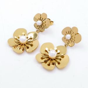 SS Gold-Plating Earring - KE119654-SP