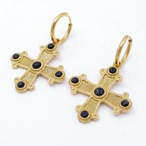 Stainless Steel Stone&Crystal Earring - KE119687-SP