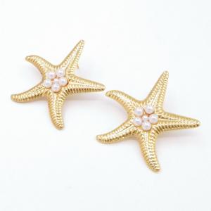 SS Gold-Plating Earring - KE120195-SP